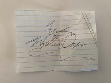 Willie Dixon Blues Musician Signed Paper