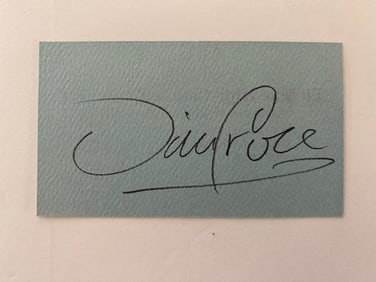 Jim Croce Autographed Blues NIght Club Business Card
