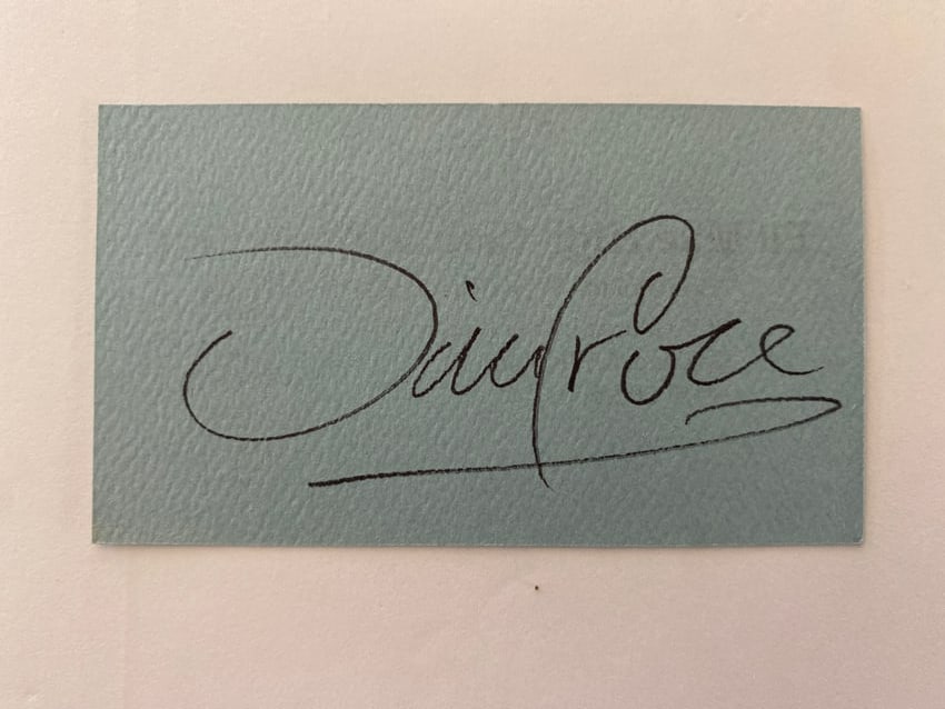 Jim Croce Autographed Blues NIght Club Business Card (1 of 2)