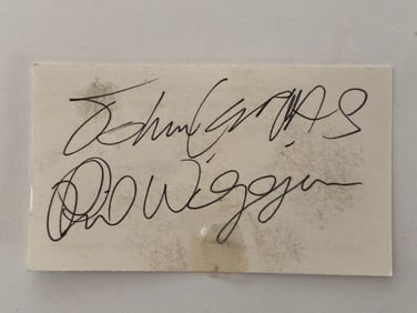 Cephas & Wiggins Autographed Blues Club Business Card