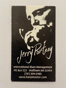 Jerry Portnoy Blues Harminoca Business Card