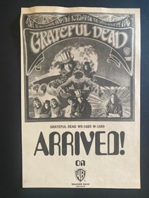 Grateful Dead 1967 Record Promo Ad 1st Printing