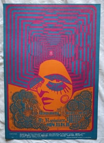 Big Brother & The Holding Company Avalon Ballroom Concert Poster 1st Printing
