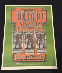 Janis Joplin Big Brother 1968 Euphoria Concert Poster 1st Printing