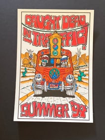 Rare Grateful Dead 1994 Las Vegas Caught Dead in Traffic Handbill