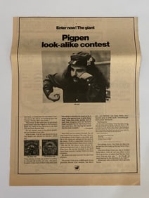 Grateful Dead 1969 Pigpen Look Alike Ad Poster