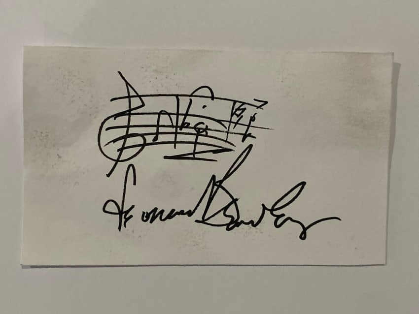 Leonard Bernstein Signed Card (1 of 1)
