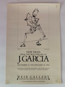 Jerry Garcia Weir Art Exhibit Poster 1st Printing
