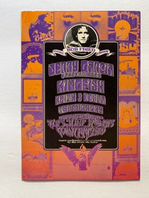 Jerry Garcia 1975 Bob Fried Concert Handbill 1st Printing