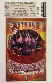 Grateful Dead 2015 Fare The Well Concert Ad Poster, Progam & Ticket