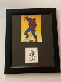 Stan Lee Signed Spider Man Drawing