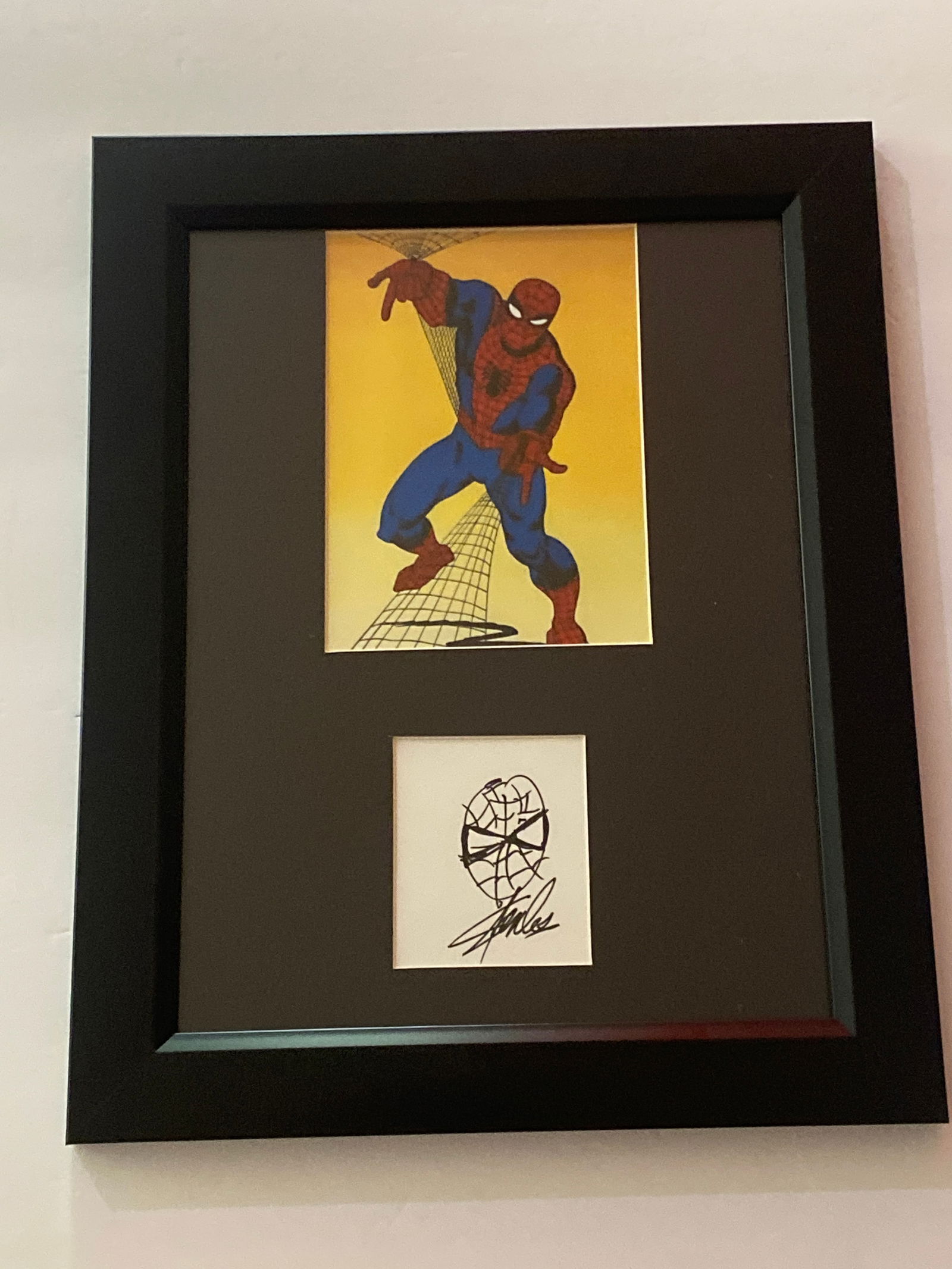 Stan Lee Signed Spider Man Drawing (1 of 2)