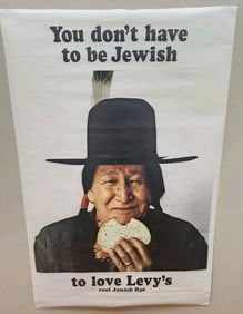 Levy's Jewish Rye Bread 1967 Poster 1st Printing