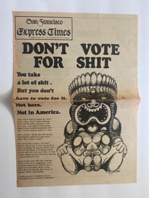 San Francisco Express Times 1968 Election Cover