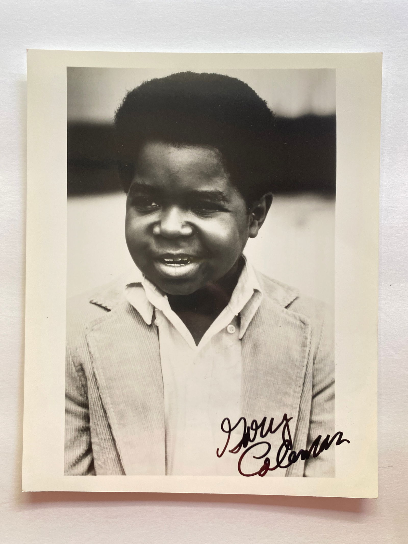 Gary Coleman Autograpjhed Photo: A signed 8x10 photograph of Gary Coleman, beloved child star of Diff’rent Strokes . A nostalgic autograph from one of television’s most recognizable personalities.