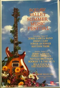 Jerry Garcia Band 1991 Squaw Valley Concert Poster 1st Printing