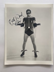 Burt Ward Autographed Batman & Robin Photo