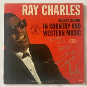 Ray Charles Autographed Record Album