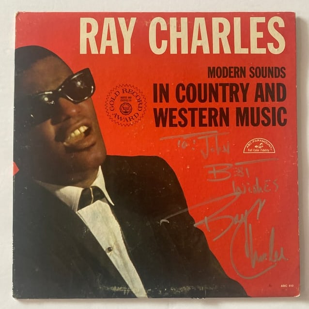 Ray Charles Autographed Record Album