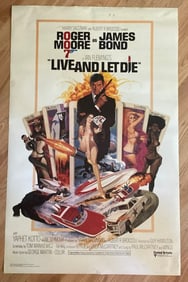 James Bond 007 Live & Let Die Movie Poster