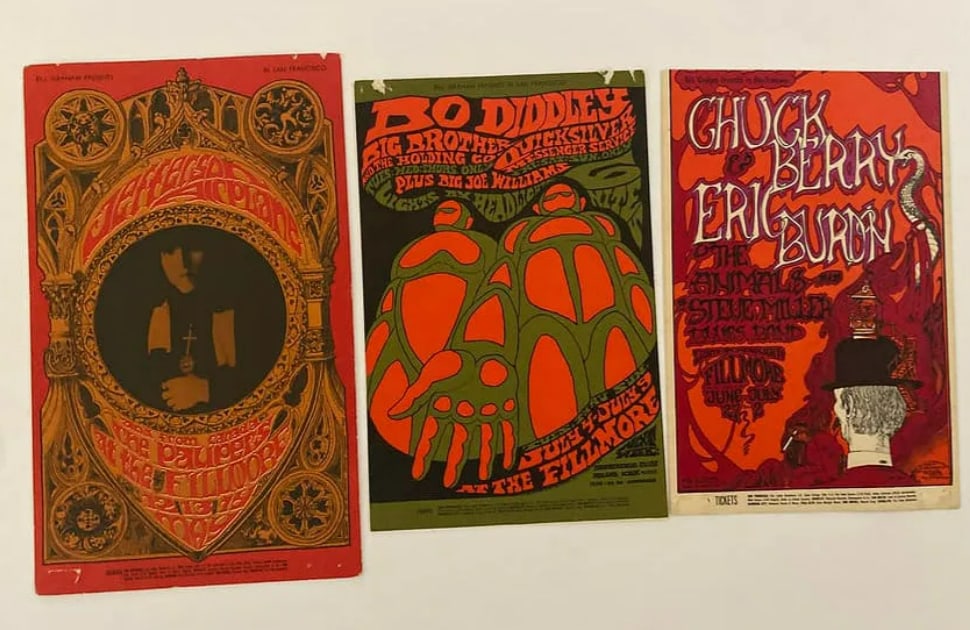 1960's Fillmore Concert Postcard Lot: 1960's Fillmore Concert Postcard Lot