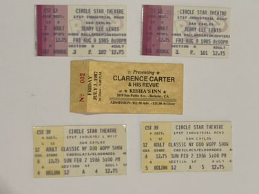 Blues & Rock and Roll Concert Ticket Lot (6)