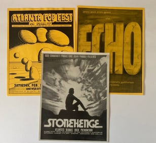 1970's  Festival Concert Handbill Flyers 1st Printing (3)