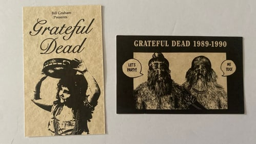 Grateful Dead Concert Backstage Passes 1st Printing