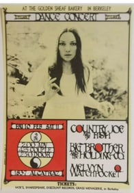 Janis Joplin Big Brother 1967 Concert Handbill 1st Printing
