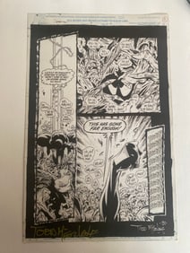 Todd McFarlane Signed Marvel Avengers Artwork