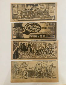 1960's Rock Concert Promo Ads