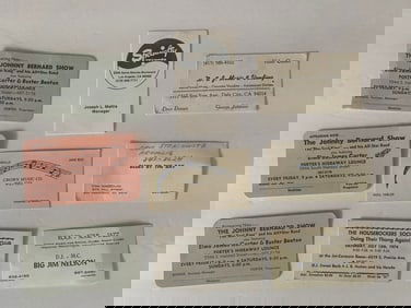 Vintage Bay Area Music Industry Business Cards