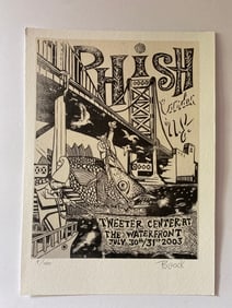 Phish 2003 Camden NJ Concert Print  Pollock Signed