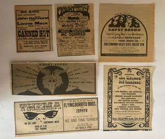 1960's Rock and Roll Counter Culture Ad Lot
