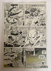Tom Parker Signed Marvel Comic Art