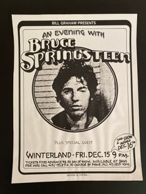 Bruce Springsteen Filmore Concert Poster