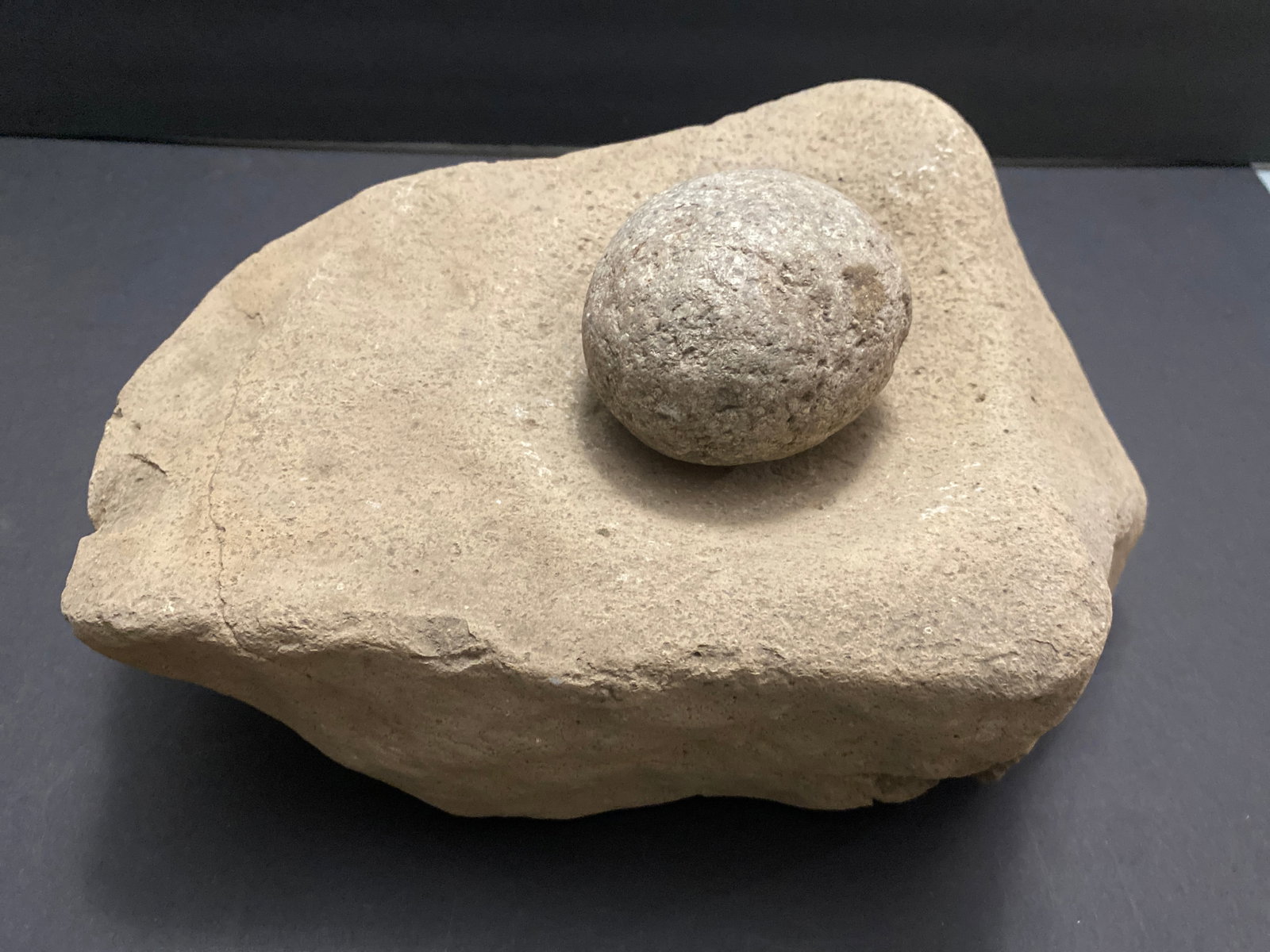Cache Creek Yocha Nation Mortar and Pestle Museum Piece: This remarkable former museum piece mortar and pestle originates from the Cache Creek region, historically associated with the Yocha Dehe Wintun Nation of Northern California. Hand-carved from dense r