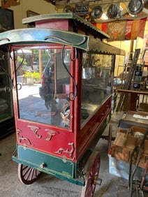 Formo's Woodworks Antique Fair Carnival Popcorn Wagon