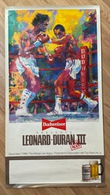 Sugar Ray Leonard & Roberto Duran Leroy Neiman Fight Poster 1st Printing