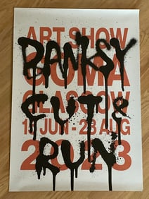 Banksy Cut and Run Authentic Exhibit Poster