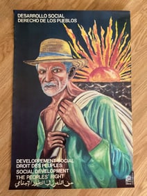 1995 Cuba Protest Poster 1st Printing