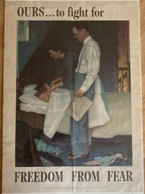 Norman Rockwell Original World ar 2 Washington Post Poster