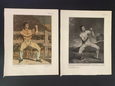 Antique Boxing Lithographs