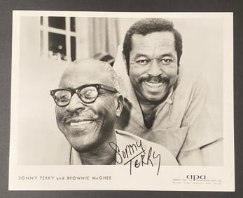 Sonny Terry (Blues Musician) Autographed Photo