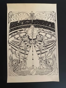 Grateful Dead Here Comes Sunshine Poster 1st Printing