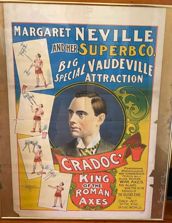 Cradoc King of The Roman Axes Margaret Neville Poster 1st Printing: 29.5x20