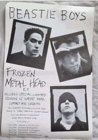 Beastie Boys 1992 UK Tour Poster with Autograph