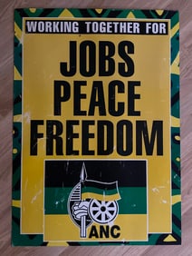 Nelson Mandela ANC South Africa Election Poster