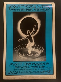 Quicksilver Messenger Service David Singer Signed Concert Poster