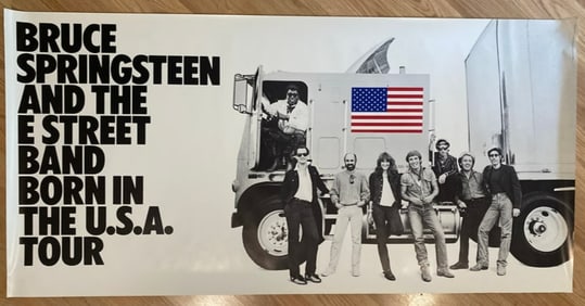 Bruce Springsteen 1984 Born in The USA Concert Poster